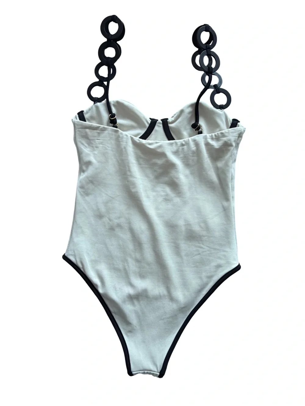 Saudade De Você White Night One Piece Swimsuit Size S - Picture 6 of 9